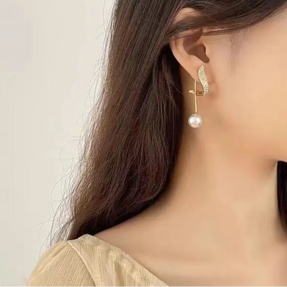 Pearl Earrings For Women, Luxury Round Pearl Earrings, Shinning Luxury Round - Picture 9 of 12